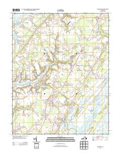 Exmore Virginia Historical topographic map, 1:24000 scale, 7.5 X 7.5 Minute, Year 2013