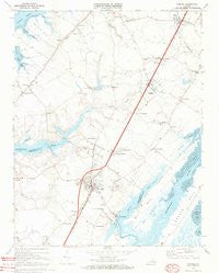 Exmore Virginia Historical topographic map, 1:24000 scale, 7.5 X 7.5 Minute, Year 1968