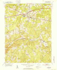 Fairfax Virginia Historical topographic map, 1:24000 scale, 7.5 X 7.5 Minute, Year 1951
