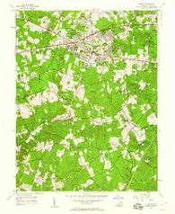 Fairfax Virginia Historical topographic map, 1:24000 scale, 7.5 X 7.5 Minute, Year 1955