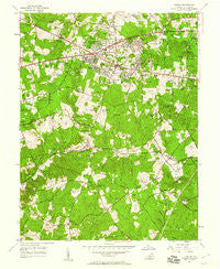 Fairfax Virginia Historical topographic map, 1:24000 scale, 7.5 X 7.5 Minute, Year 1955
