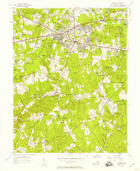 Fairfax Virginia Historical topographic map, 1:24000 scale, 7.5 X 7.5 Minute, Year 1955