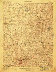 Fairfax Virginia Historical topographic map, 1:62500 scale, 15 X 15 Minute, Year 1915