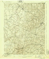 Fairfax Virginia Historical topographic map, 1:62500 scale, 15 X 15 Minute, Year 1915