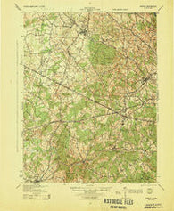 Fairfax Virginia Historical topographic map, 1:62500 scale, 15 X 15 Minute, Year 1944