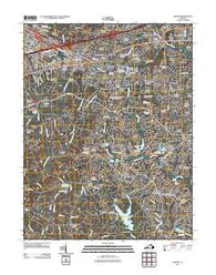 Fairfax Virginia Historical topographic map, 1:24000 scale, 7.5 X 7.5 Minute, Year 2011
