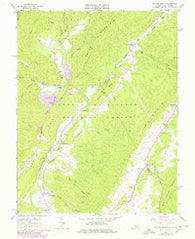 Falling Spring Virginia Historical topographic map, 1:24000 scale, 7.5 X 7.5 Minute, Year 1966