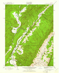 Falling Spring Virginia Historical topographic map, 1:24000 scale, 7.5 X 7.5 Minute, Year 1929
