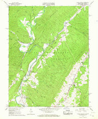 Falling Spring Virginia Historical topographic map, 1:24000 scale, 7.5 X 7.5 Minute, Year 1966