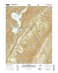 Falling Spring Virginia Current topographic map, 1:24000 scale, 7.5 X 7.5 Minute, Year 2016