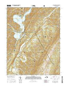 Falling Spring Virginia Current topographic map, 1:24000 scale, 7.5 X 7.5 Minute, Year 2016