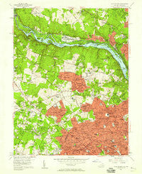 Falls Church Virginia Historical topographic map, 1:24000 scale, 7.5 X 7.5 Minute, Year 1956