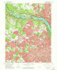 Falls Church Virginia Historical topographic map, 1:24000 scale, 7.5 X 7.5 Minute, Year 1965