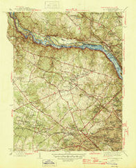 Falls Church Virginia Historical topographic map, 1:31680 scale, 7.5 X 7.5 Minute, Year 1945