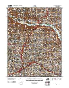 Falls Church Virginia Historical topographic map, 1:24000 scale, 7.5 X 7.5 Minute, Year 2011