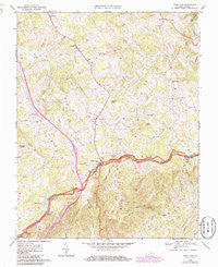 Fancy Gap Virginia Historical topographic map, 1:24000 scale, 7.5 X 7.5 Minute, Year 1968