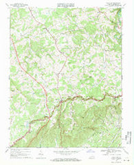 Fancy Gap Virginia Historical topographic map, 1:24000 scale, 7.5 X 7.5 Minute, Year 1968
