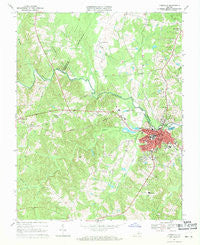 Farmville Virginia Historical topographic map, 1:24000 scale, 7.5 X 7.5 Minute, Year 1968