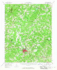 Farmville Virginia Historical topographic map, 1:62500 scale, 15 X 15 Minute, Year 1958