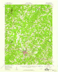 Farmville Virginia Historical topographic map, 1:62500 scale, 15 X 15 Minute, Year 1958
