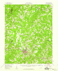 Farmville Virginia Historical topographic map, 1:62500 scale, 15 X 15 Minute, Year 1958
