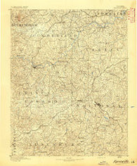 Farmville Virginia Historical topographic map, 1:125000 scale, 30 X 30 Minute, Year 1891