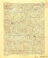 Farmville Virginia Historical topographic map, 1:125000 scale, 30 X 30 Minute, Year 1891