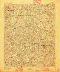 Farmville Virginia Historical topographic map, 1:125000 scale, 30 X 30 Minute, Year 1893