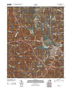 Farmville Virginia Historical topographic map, 1:24000 scale, 7.5 X 7.5 Minute, Year 2010