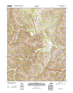 Farmville Virginia Historical topographic map, 1:24000 scale, 7.5 X 7.5 Minute, Year 2013