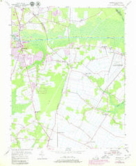 Fentress Virginia Historical topographic map, 1:24000 scale, 7.5 X 7.5 Minute, Year 1954