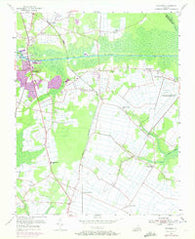 Fentress Virginia Historical topographic map, 1:24000 scale, 7.5 X 7.5 Minute, Year 1954