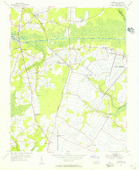 Fentress Virginia Historical topographic map, 1:24000 scale, 7.5 X 7.5 Minute, Year 1954