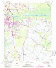 Fentress Virginia Historical topographic map, 1:24000 scale, 7.5 X 7.5 Minute, Year 1954