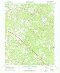 Ferncliff Virginia Historical topographic map, 1:24000 scale, 7.5 X 7.5 Minute, Year 1970