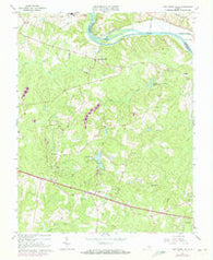 Fine Creek Mills Virginia Historical topographic map, 1:24000 scale, 7.5 X 7.5 Minute, Year 1964