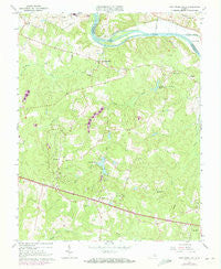Fine Creek Mills Virginia Historical topographic map, 1:24000 scale, 7.5 X 7.5 Minute, Year 1964