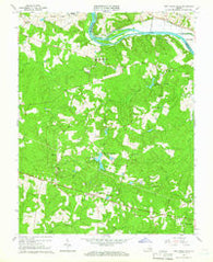 Fine Creek Mills Virginia Historical topographic map, 1:24000 scale, 7.5 X 7.5 Minute, Year 1964