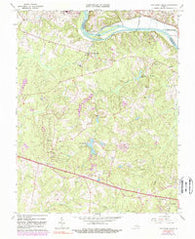 Fine Creek Mills Virginia Historical topographic map, 1:24000 scale, 7.5 X 7.5 Minute, Year 1964