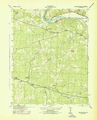 Fine Creek Mills Virginia Historical topographic map, 1:31680 scale, 7.5 X 7.5 Minute, Year 1943
