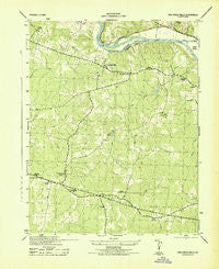 Fine Creek Mills Virginia Historical topographic map, 1:31680 scale, 7.5 X 7.5 Minute, Year 1943