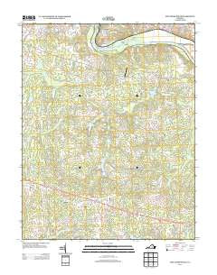 Fine Creek Mills Virginia Historical topographic map, 1:24000 scale, 7.5 X 7.5 Minute, Year 2013