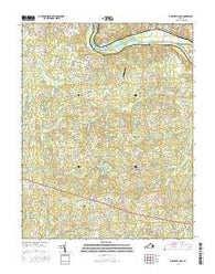 Fine Creek Mills Virginia Current topographic map, 1:24000 scale, 7.5 X 7.5 Minute, Year 2016