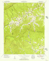 Flat Gap Virginia Historical topographic map, 1:24000 scale, 7.5 X 7.5 Minute, Year 1955