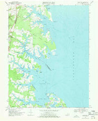 Fleets Bay Virginia Historical topographic map, 1:24000 scale, 7.5 X 7.5 Minute, Year 1968