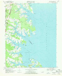 Fleets Bay Virginia Historical topographic map, 1:24000 scale, 7.5 X 7.5 Minute, Year 1968