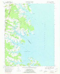 Fleets Bay Virginia Historical topographic map, 1:24000 scale, 7.5 X 7.5 Minute, Year 1968