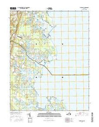 Fleets Bay Virginia Current topographic map, 1:24000 scale, 7.5 X 7.5 Minute, Year 2016