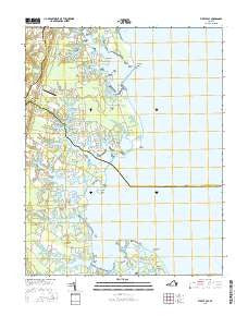 Fleets Bay Virginia Current topographic map, 1:24000 scale, 7.5 X 7.5 Minute, Year 2016