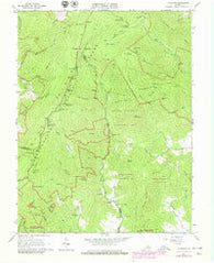 Fletcher Virginia Historical topographic map, 1:24000 scale, 7.5 X 7.5 Minute, Year 1965